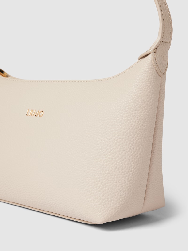 Pochette mit Label-Detail in beige