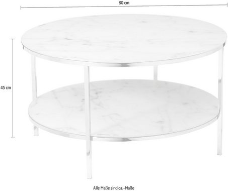 SalesFever Couchtisch, Tischplatten in Marmoroptik