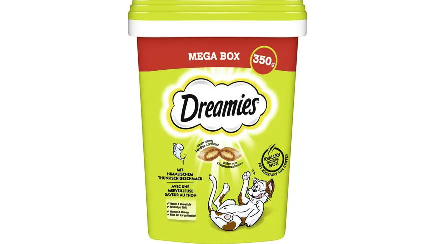 DREAMIES™ Katzenleckerli mit Thunfisch Mega Box 350 g