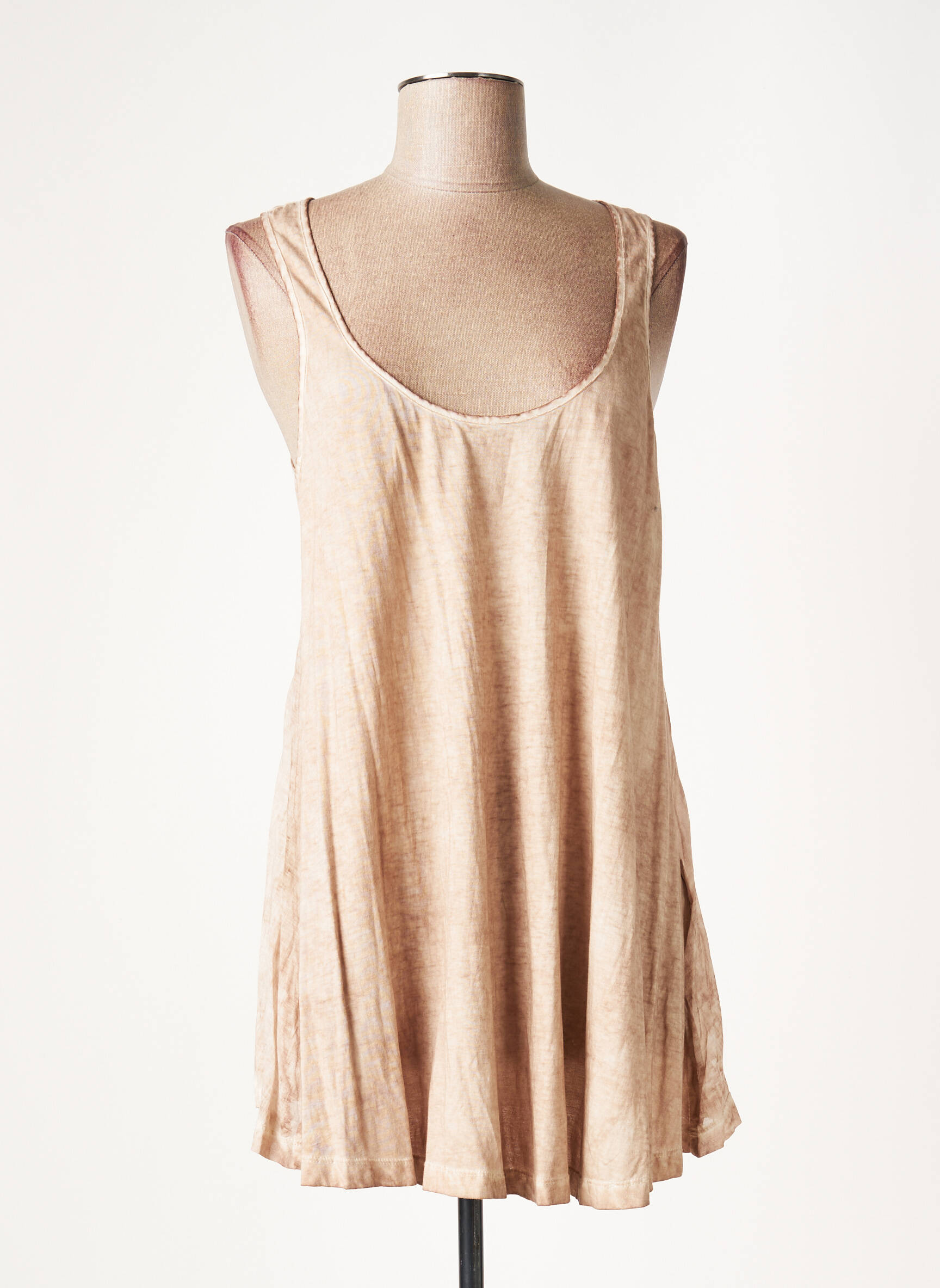 Lauren Vidal Tuniquesansmanche Femme couleur marron