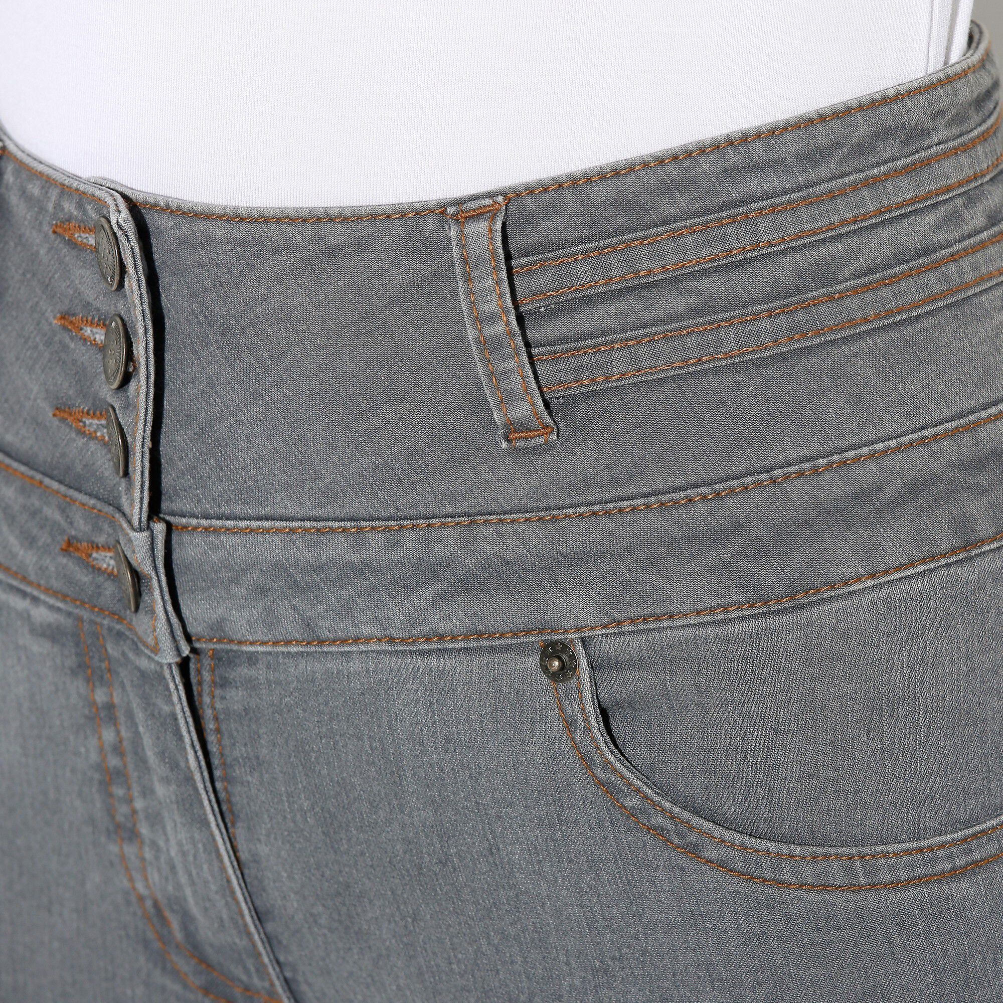 Jean taille haute coupe droite