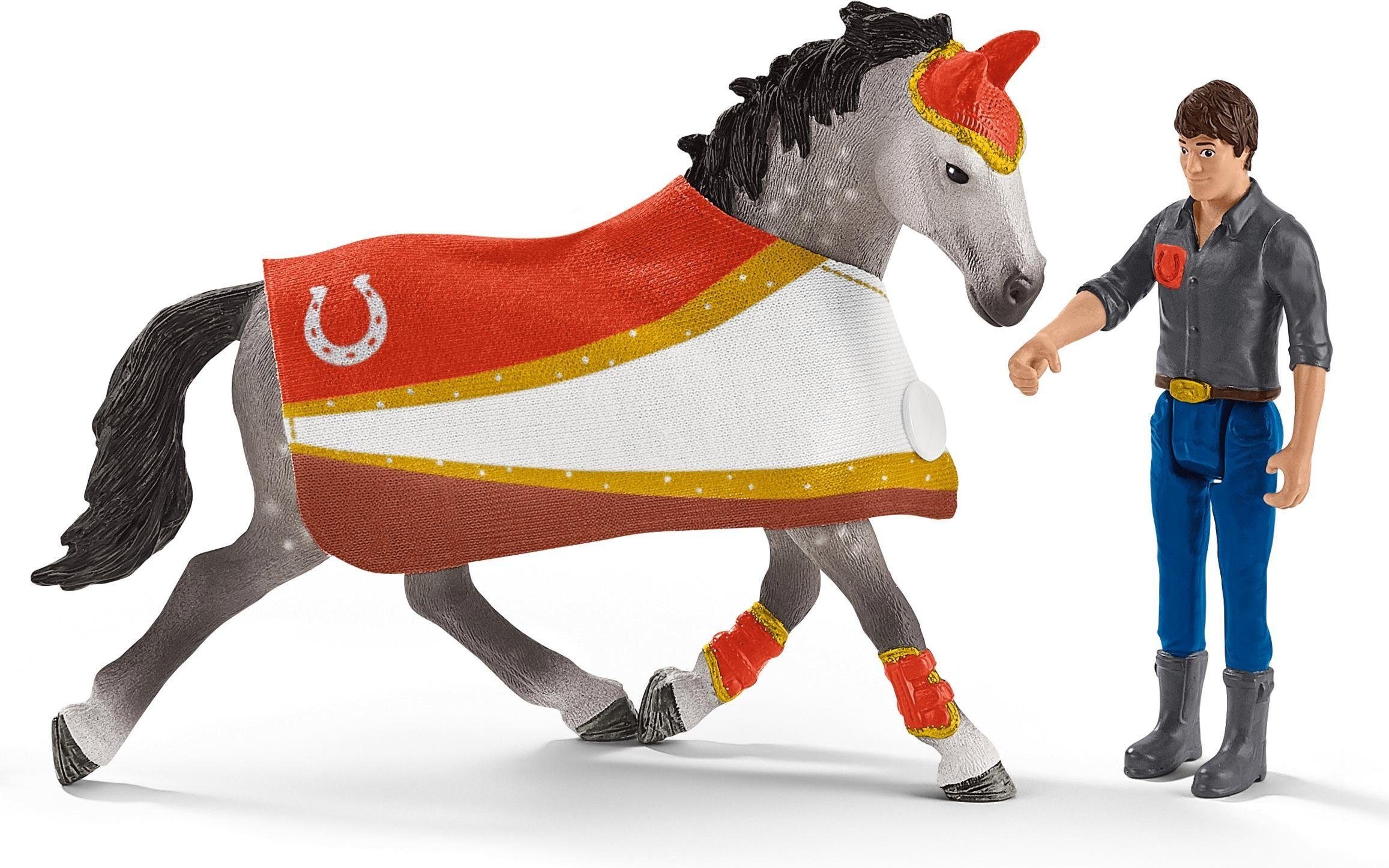 Schleich® Spielfigur HORSE CLUB, Mias Voltigier-Reitset (42443), (Set)