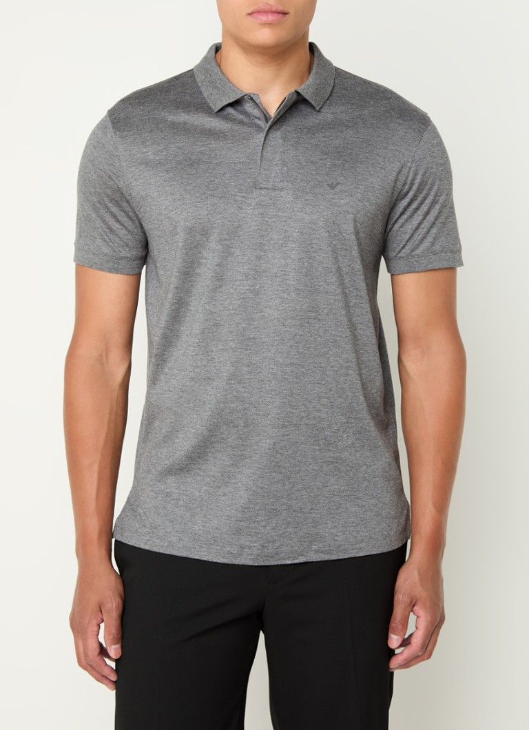 Emporio Armani polo majica regularnog kroja od mješavine liocela s logotipom i rastezljivim materijalom