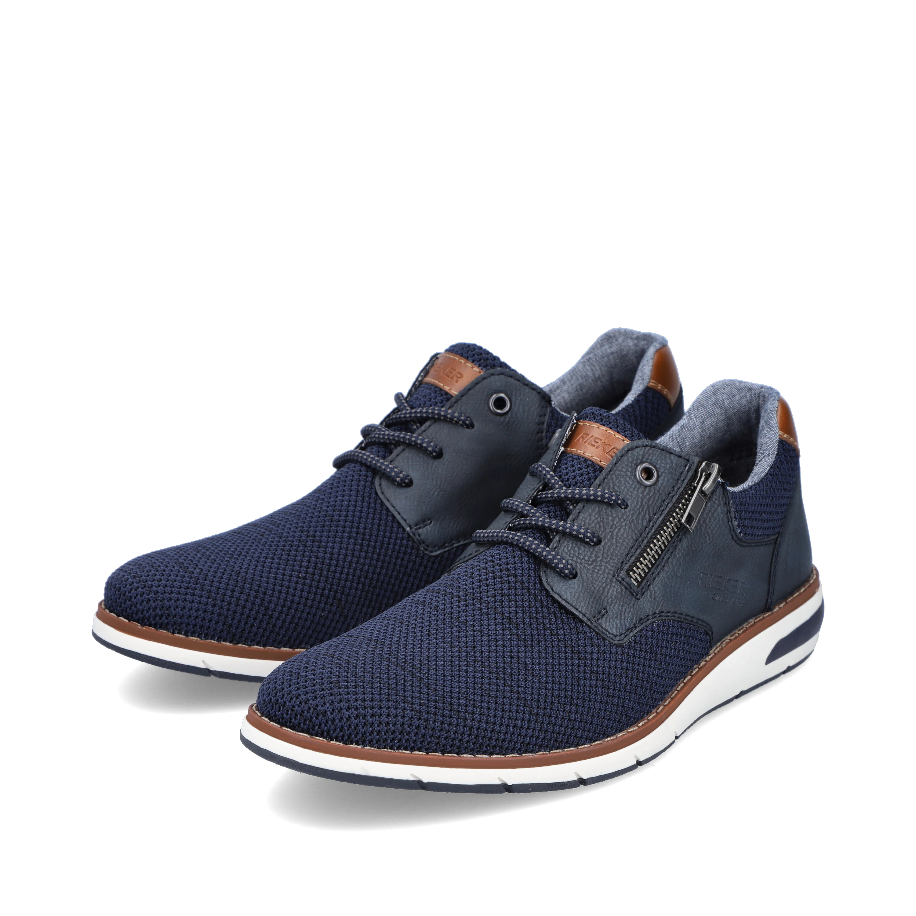 Rieker Herren Schnürschuhe azurblau