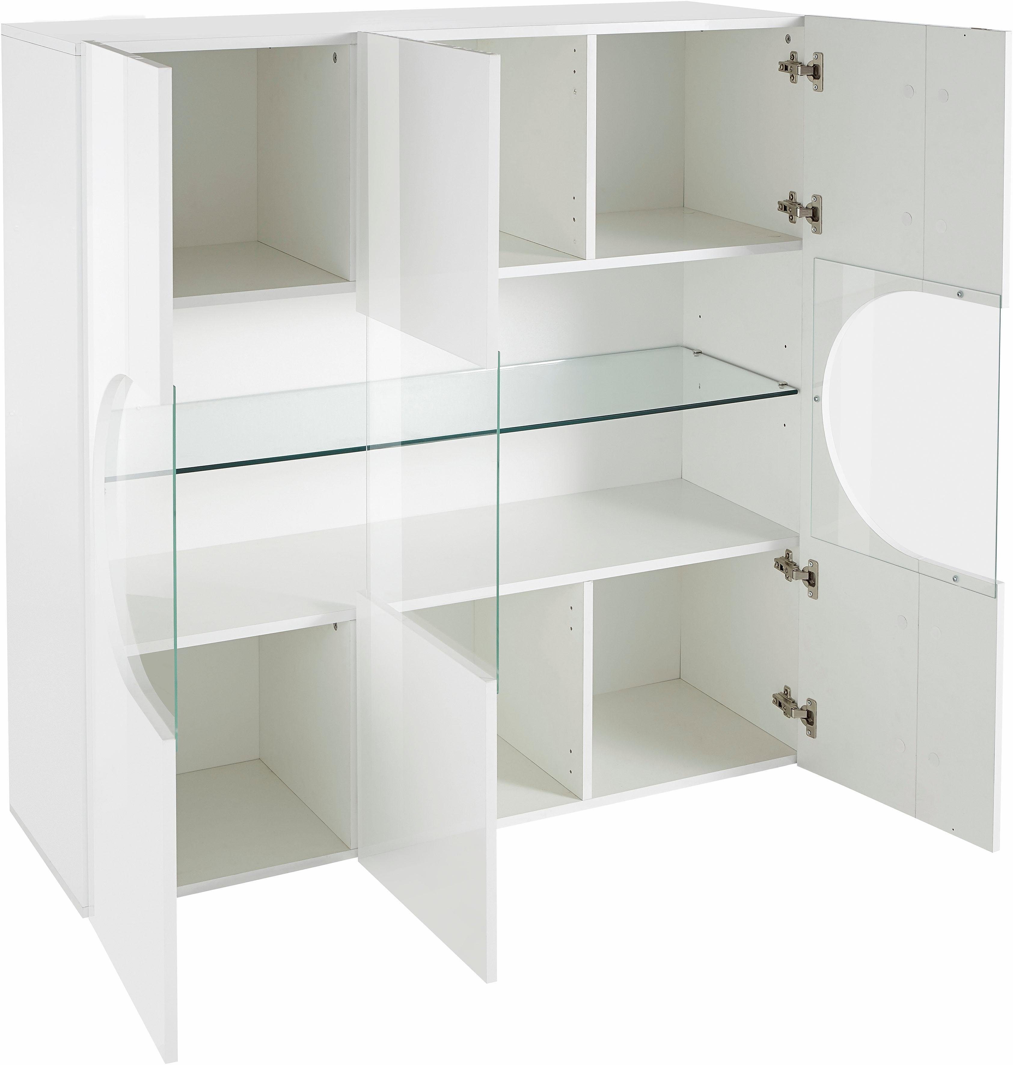 Tecnos Highboard Real, Höhe 121 cm