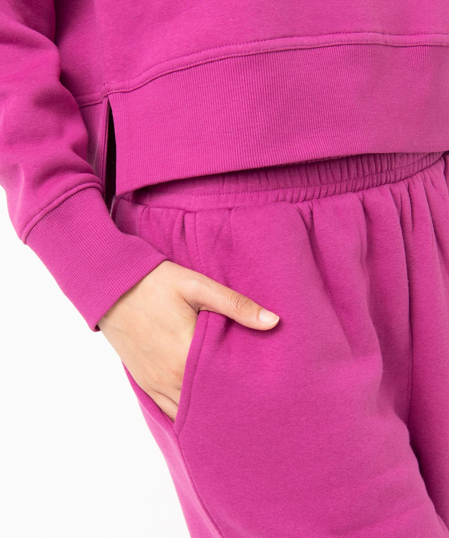 Pantalon de jogging en molleton femme fuchsia | GEMO