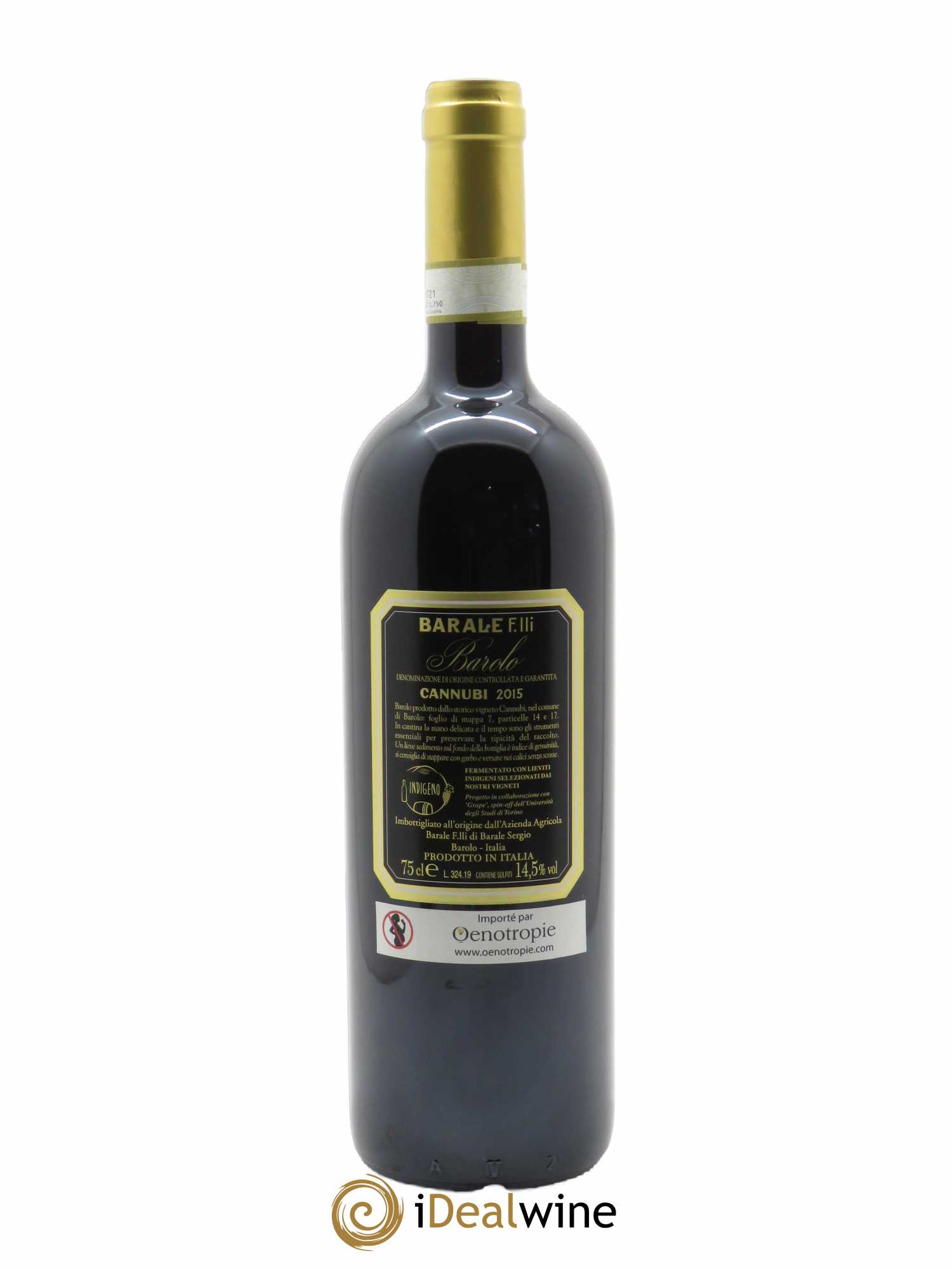 Barolo DOCG Barale Fratelli Canubi  2015 - Lot de 1 Bouteille
