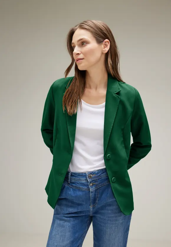 Street One Twill Blazer in Unifarbe