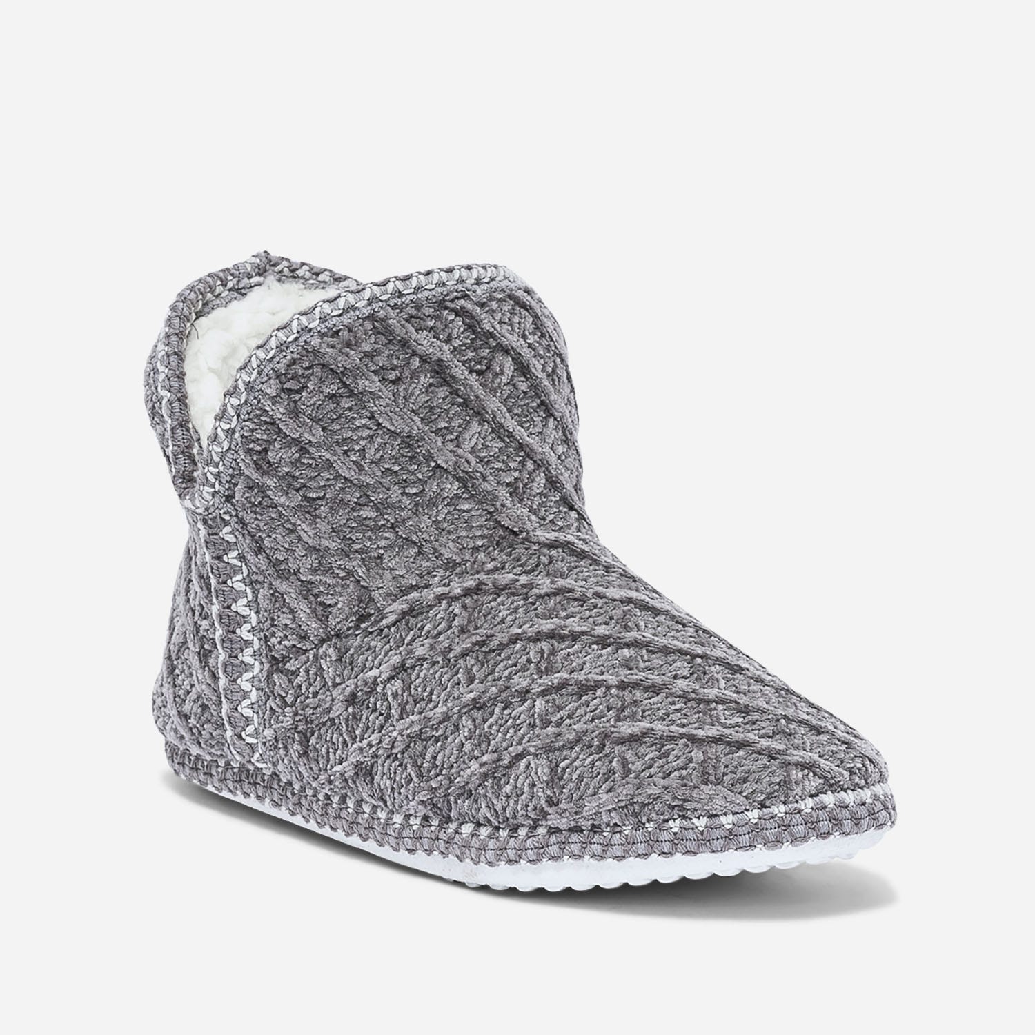Chausson-boots gris fourré