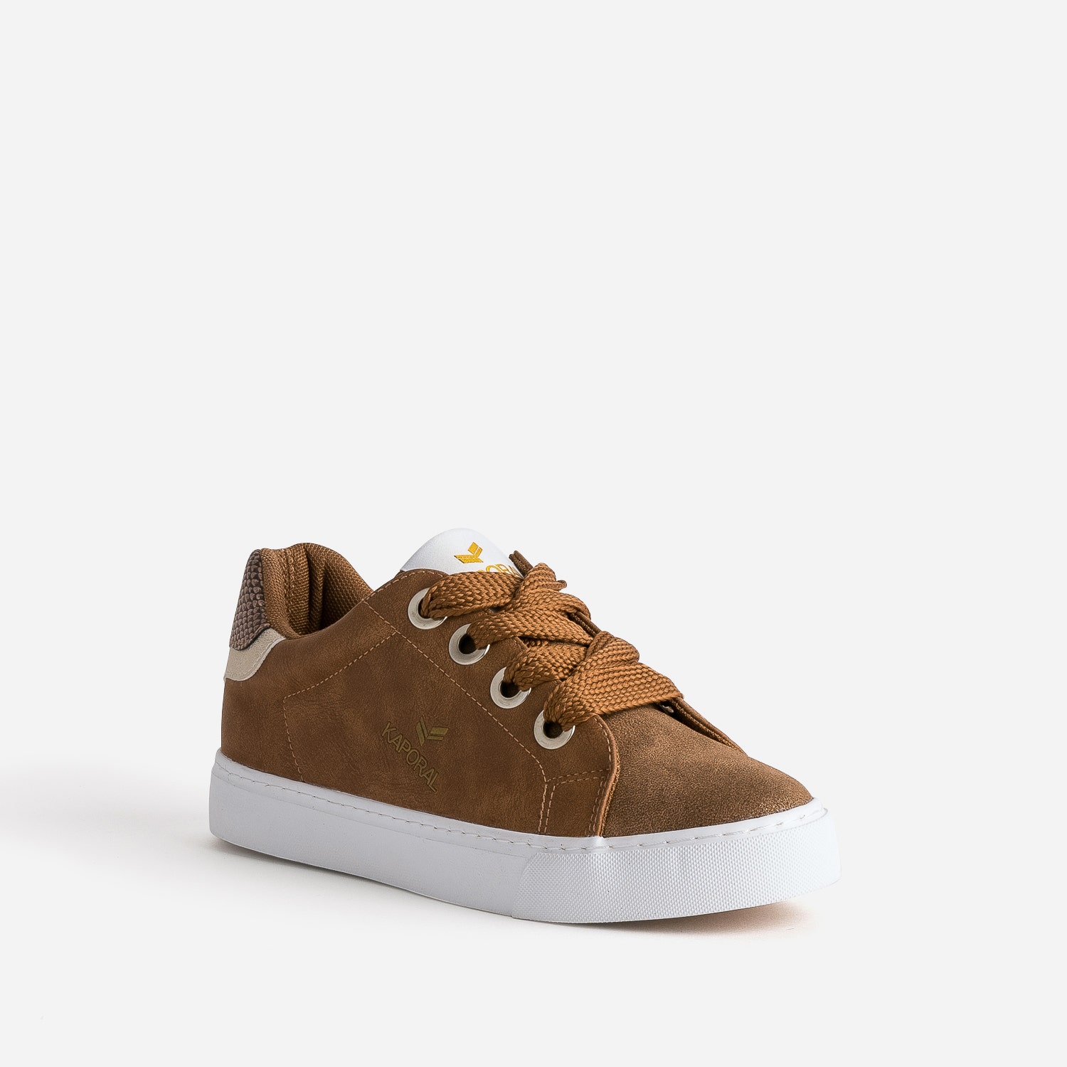 Tennis KAPORAL camel avec lacets ruban