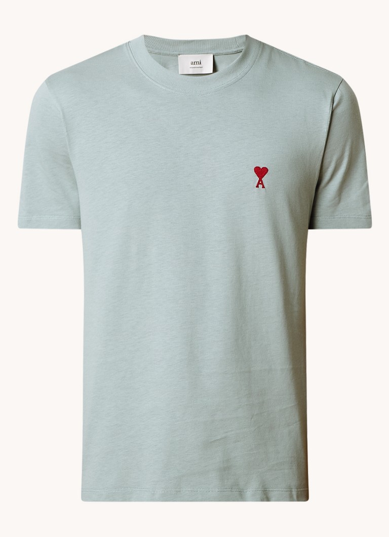 Tricou AMI Paris din bumbac organic cu logo