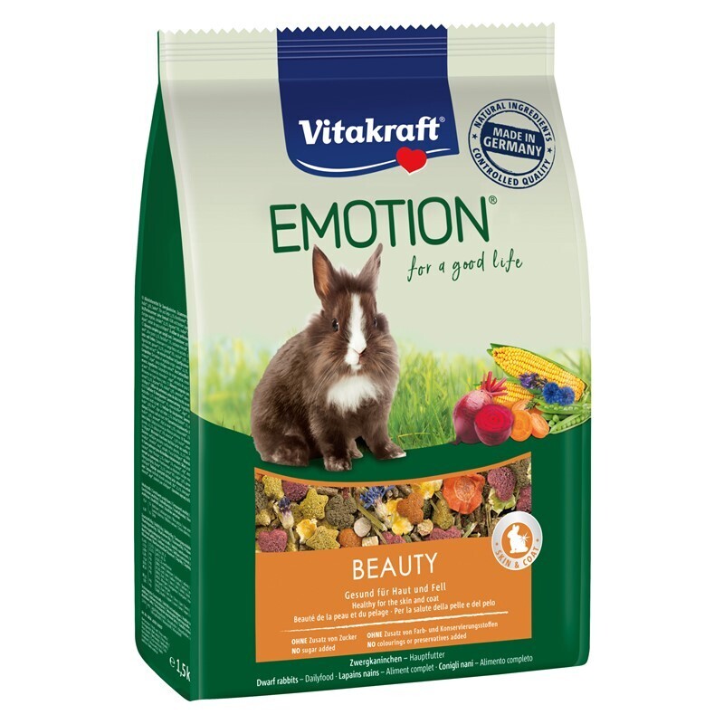 Vitakraft Hauptfutter Vitakraft Emotion Beauty Selection Adult Zwergkaninchen 1,5kg