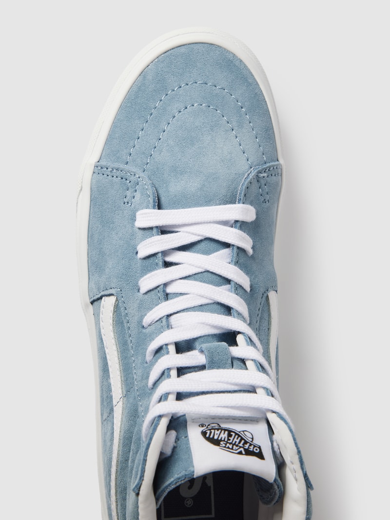 High Top Sneaker mit Kontraststreifen Modell 'Sk8' in hellblau