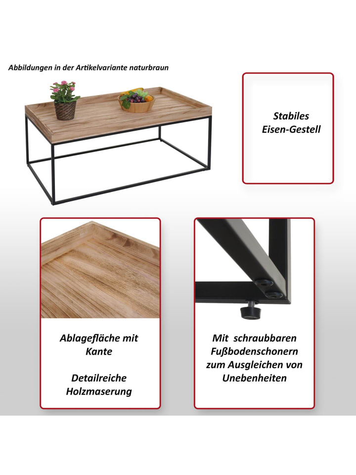 MCW Couchtisch K71, Dunkelgrau günstig kaufen onesize