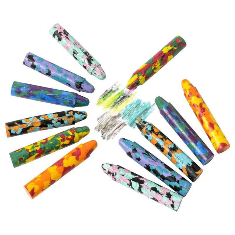 12 crayons multicolores Oxybul