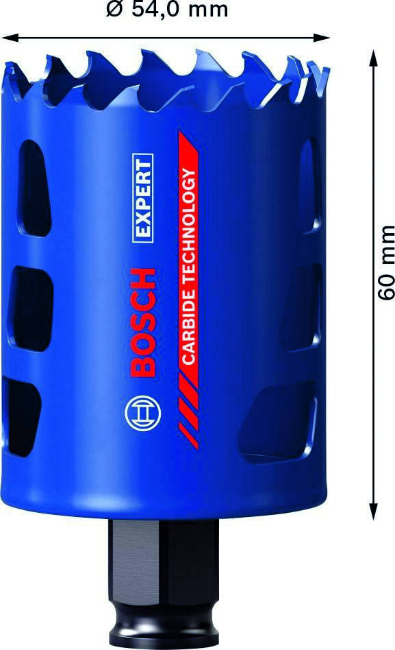 Bosch Blue Zubehör 2608900428 Expert Lochsäge für robuste Materialien 54 x 60 mm