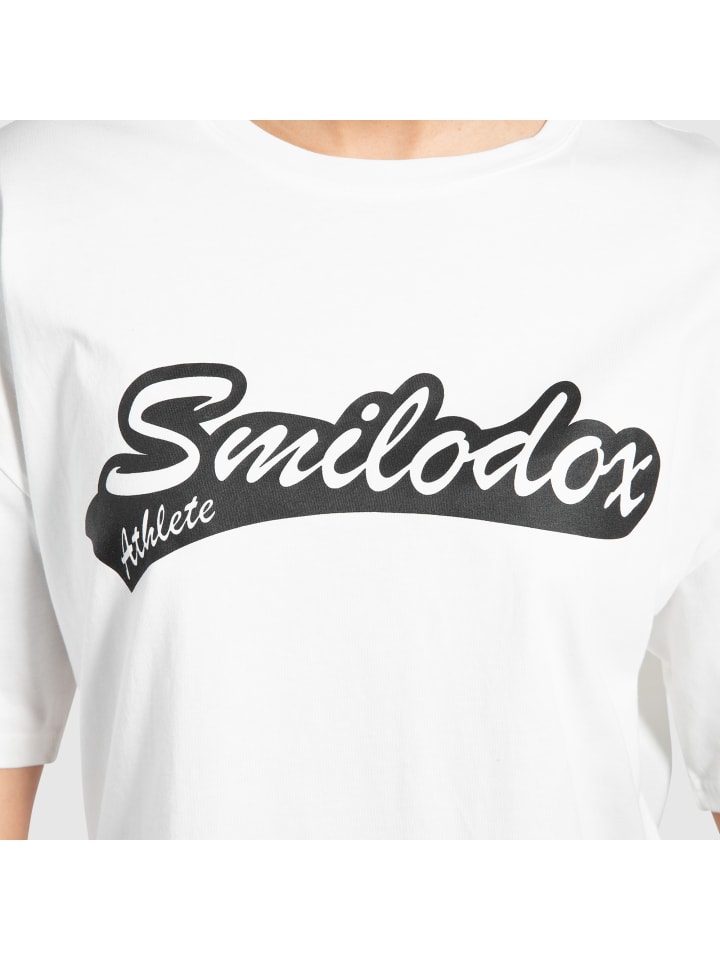 SMILODOX Unisex T-Shirt Macey in Creme günstig kaufen