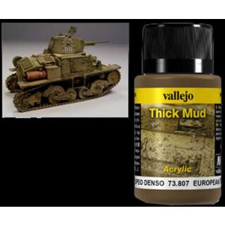 Vallejo Weathering Effects Thick Mud European 40 ml