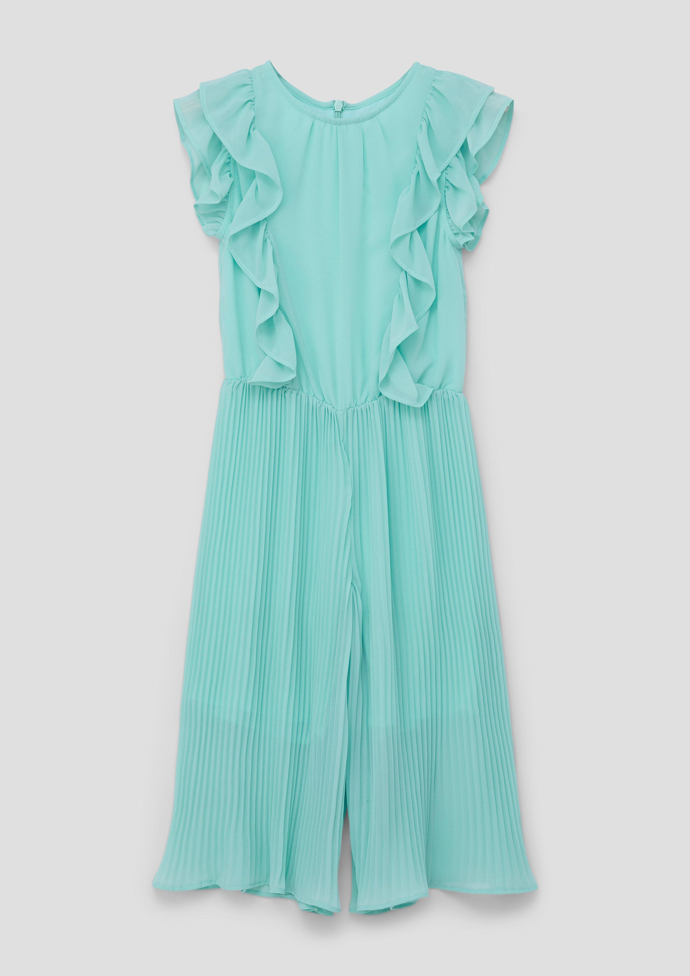 Plissierter Jumpsuit mit Volants-Details  2145492-6068