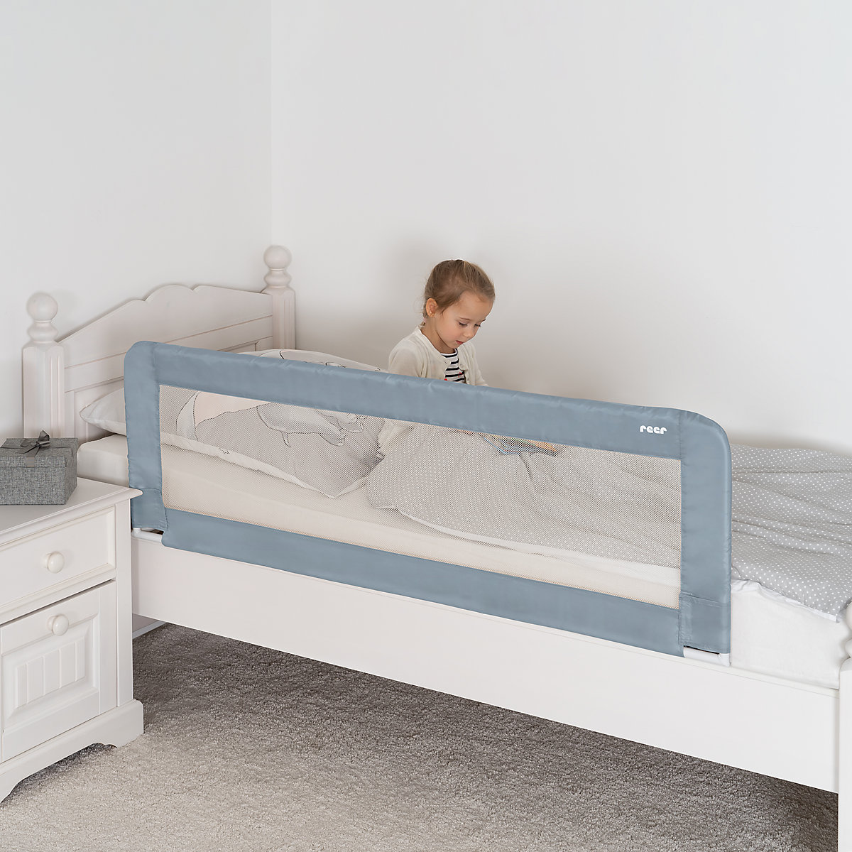 Sleep'n Keep XL Bettgitter, 150 cm, Farbe Blaugrau