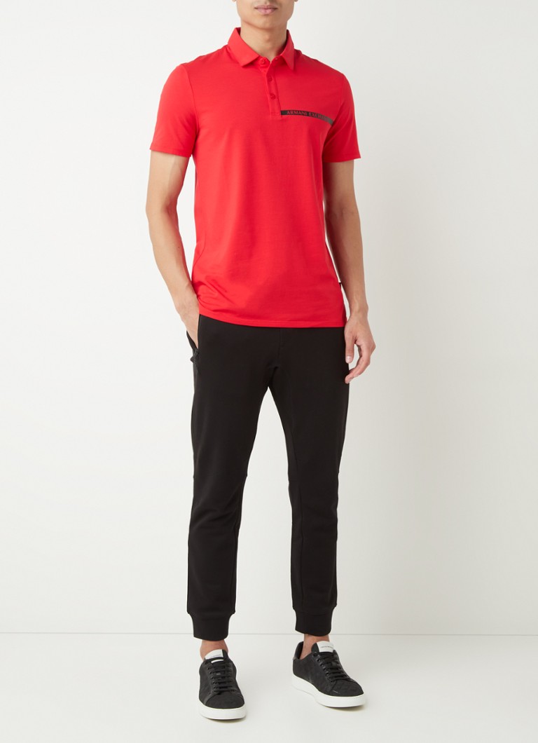 Armani Exchange Tapered fit jogging trousers with zip pockets