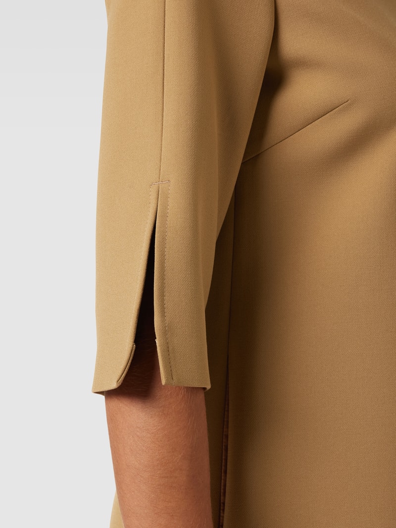 Minikleid mit U-Boot-Ausschnitt Modell 'Dastra' in camel
