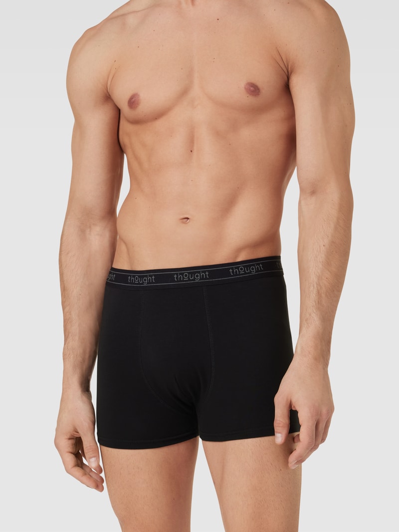 Hipster mit elastischem Logo-Bund in schwarz