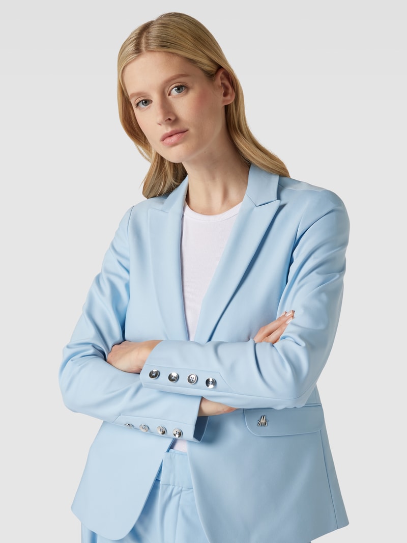 Blazer mit Knopfverschluss Modell 'Blake Night' in hellblau