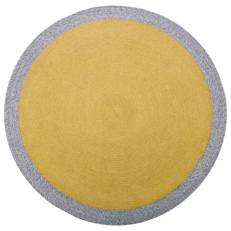 Tapis laine tressée 120cm NOLAN