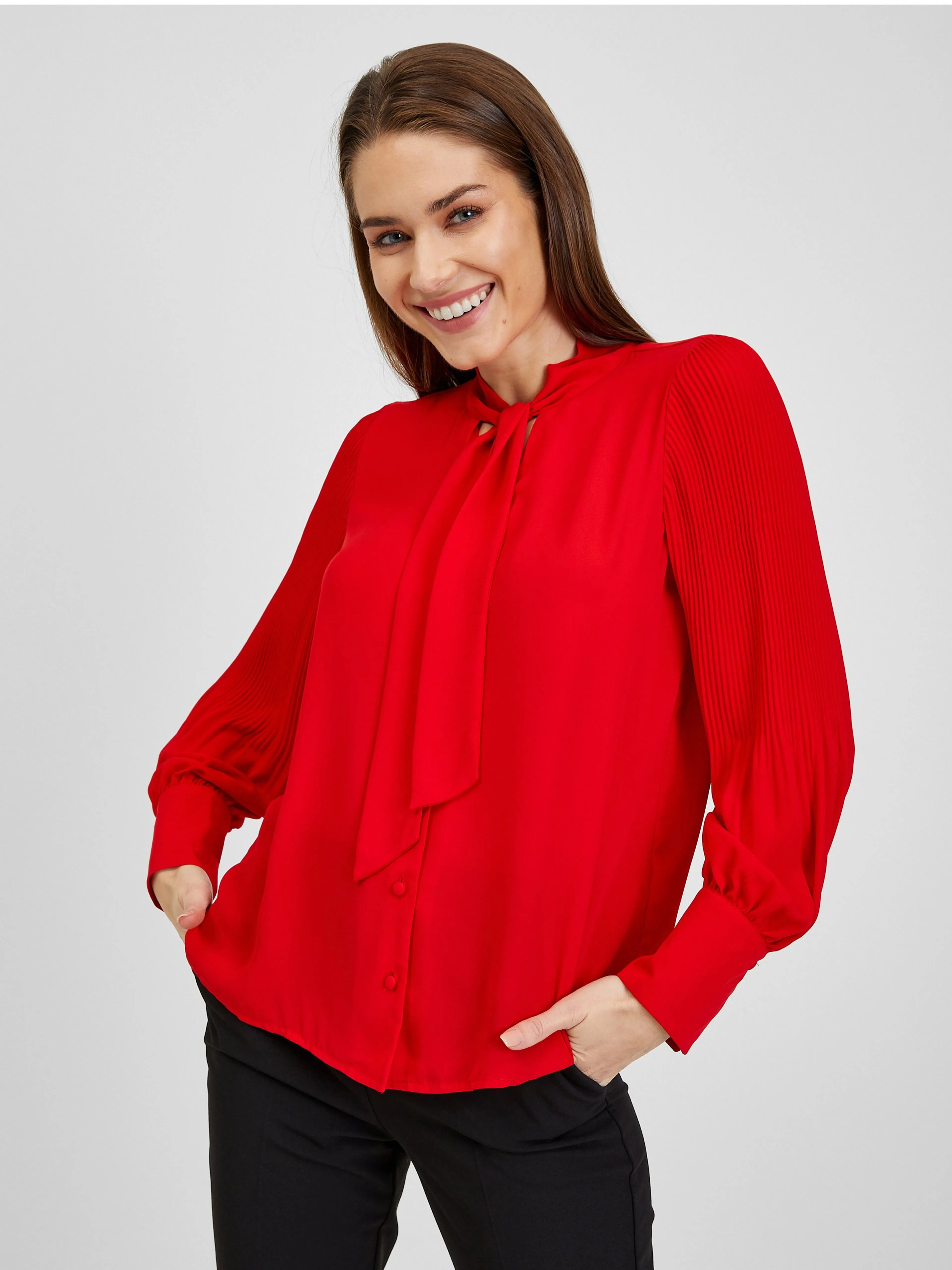 Rote Damenbluse ORSAY