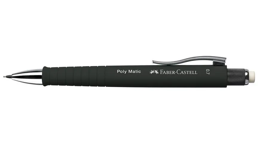 FABER-CASTELL Druckbleistift Polymatic 0,7 mm schwarz schwarz