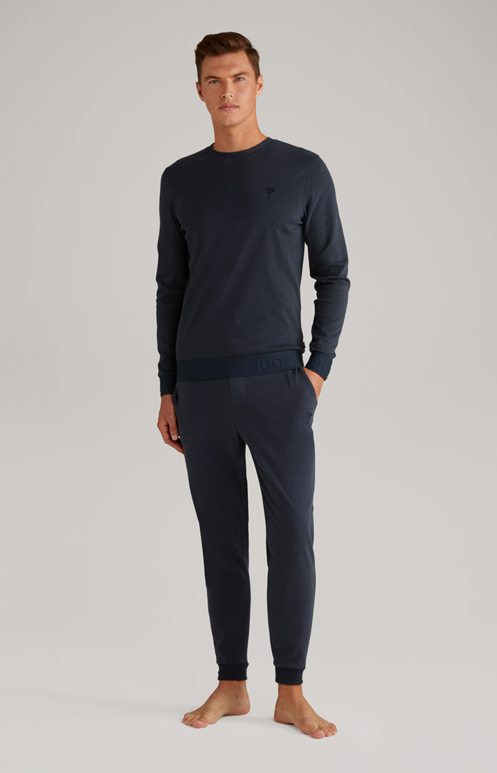Loungewear Longsleeve in Dunkelblau