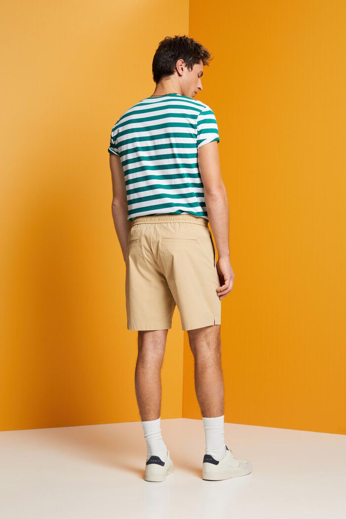 Pull-on-Shorts aus Baumwoll-Popelin