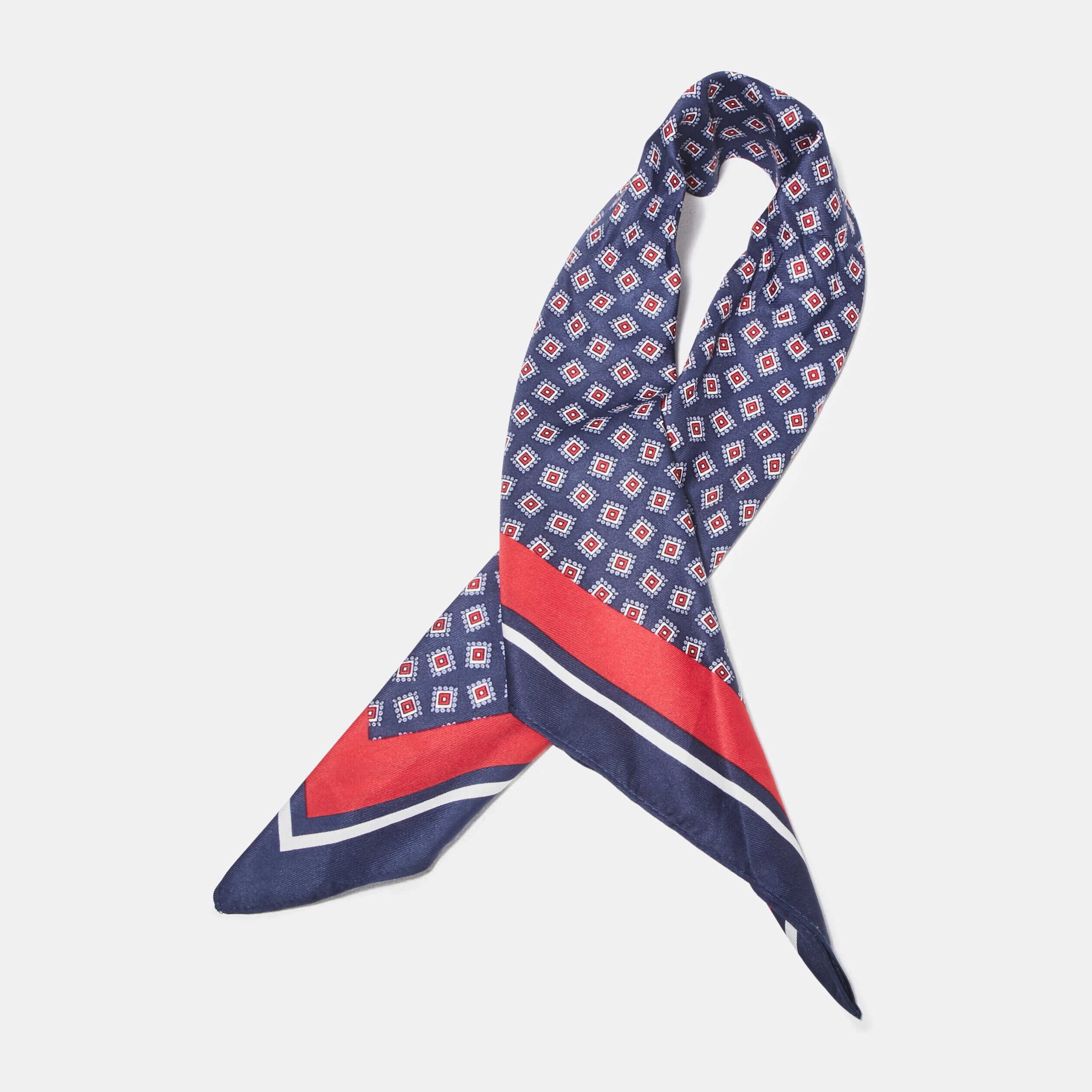 Foulard carrée bleu marine femme | Cache Cache