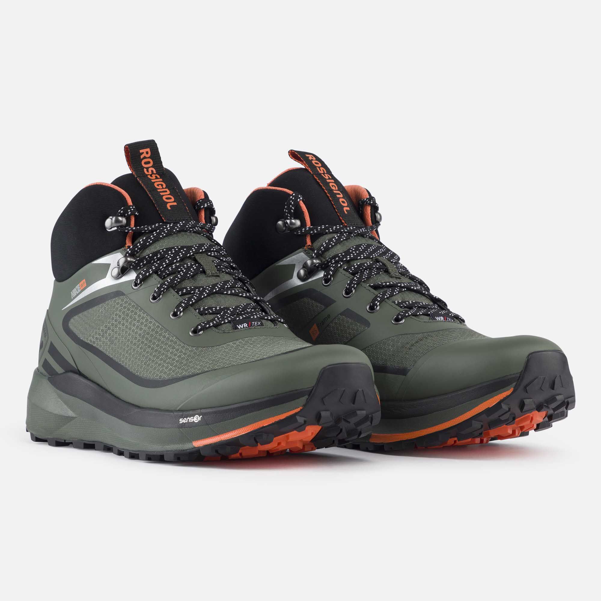 Chaussures de randonnée imperméables kaki homme