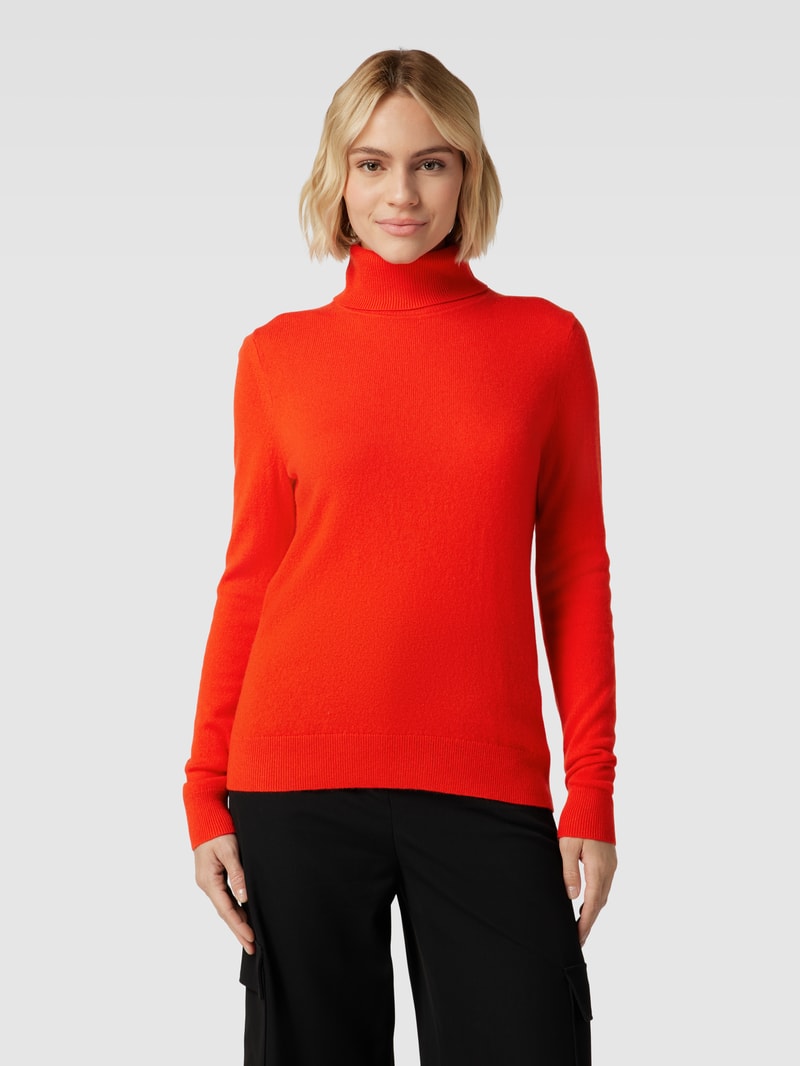 Longsleeve aus Kaschmir in kirschrot