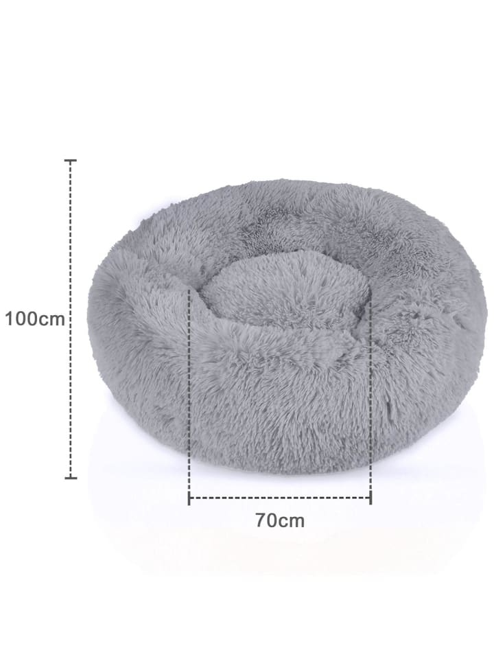 Intirilife Hundebett Katzenbett in Hell Grau 100cm günstig kaufen 100 cm