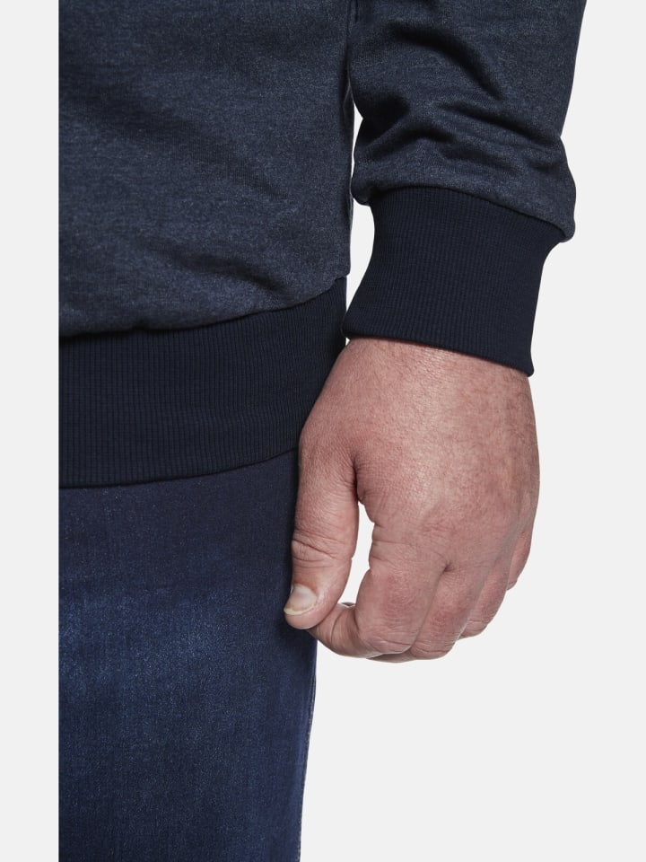 Charles Colby Sweatshirt EARL PADRIC in dunkelblau melange günstig kaufen