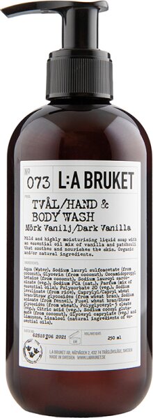 L:A Bruket No. 073 Hand & Body Wash Dark Vanilla Duschgel