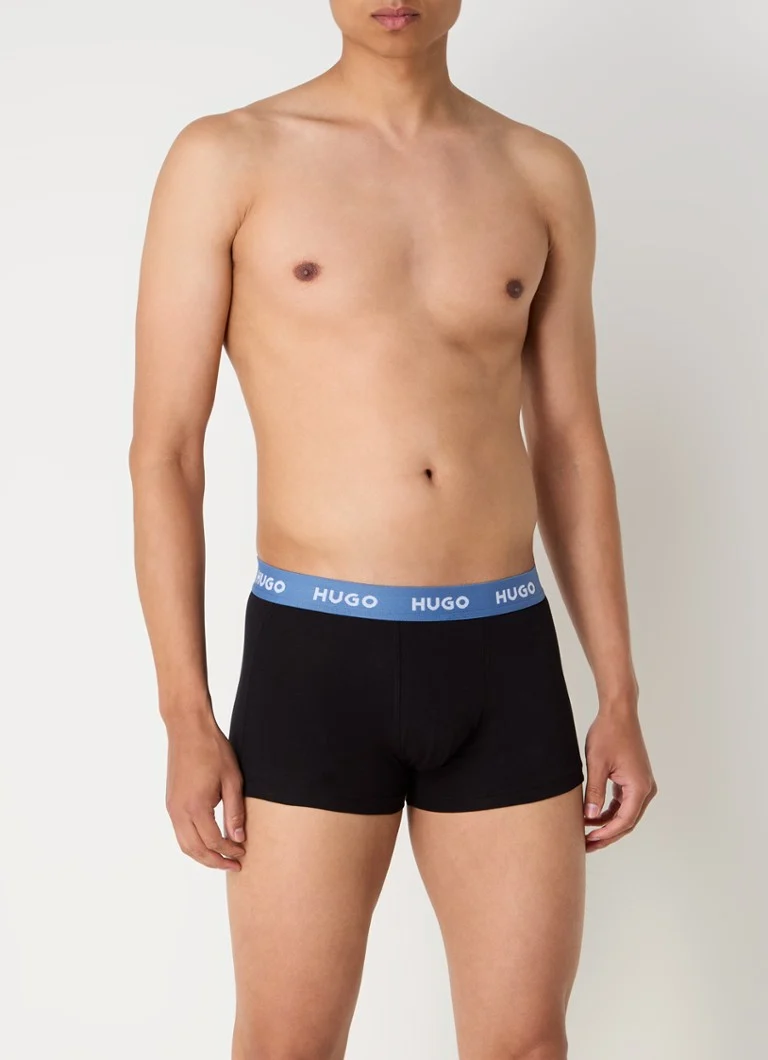 Lot de 3 boxers HUGO BOSS avec ceinture logotée