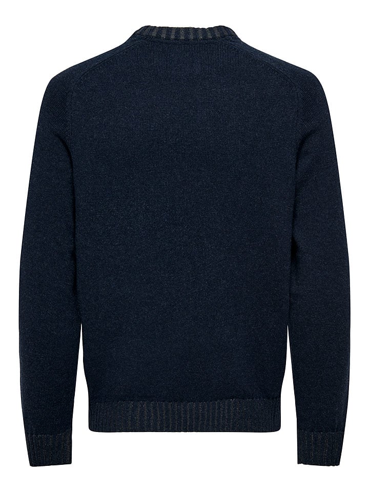 ONLY & SONS Pullover in Dunkelblau günstig kaufen