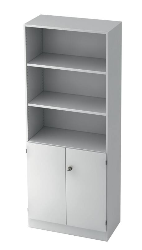 Hammerbacher Regalschrank SG 6770 Weiß 800 x 420 x 2.004 mm