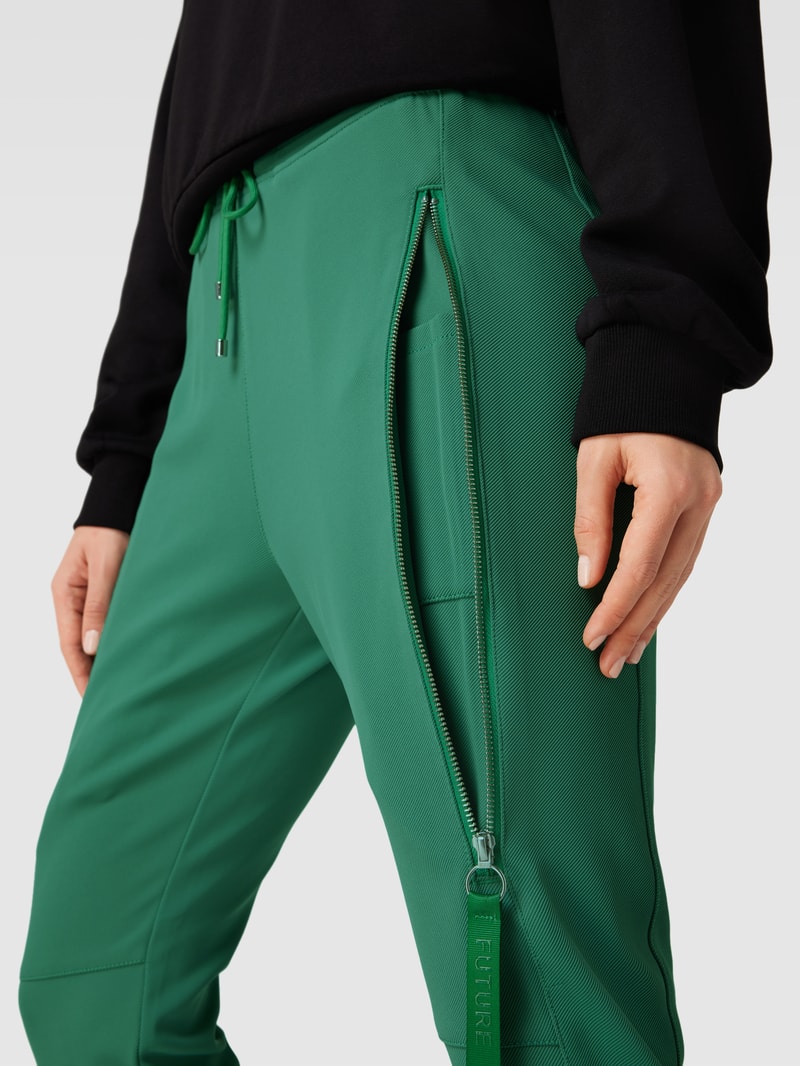 Sweatpants mit Strukturmuster Modell 'FUTURE 2.0' in grün