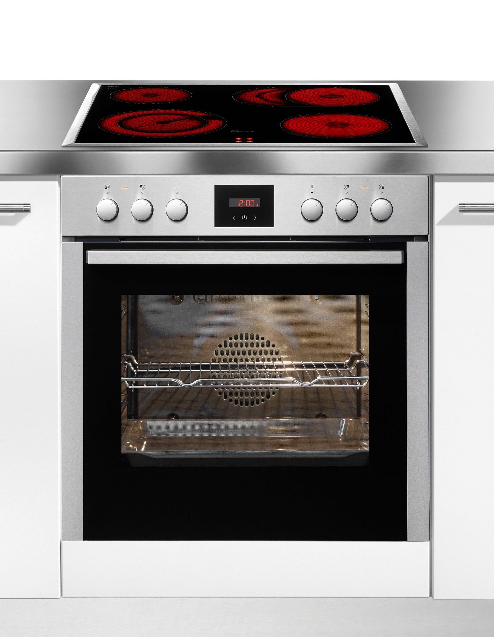 NEFF Elektro-Herd-Set XED442A, mit 2-fach-Teleskopauszug, CircoTherm® Heißluftsystem