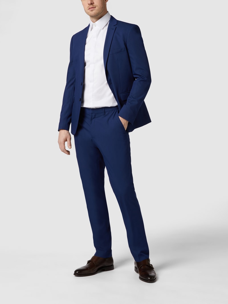 Slim Fit Business-Hemd mit Kentkragen in weiß
