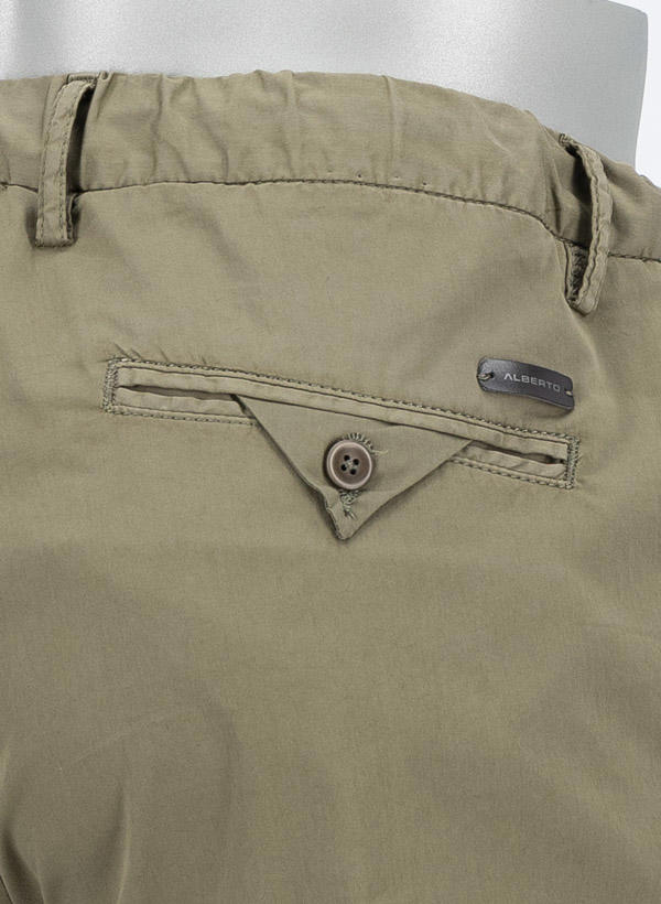 Alberto Golf, Golfhose Jump light, Slim Fit, Baumwolle, militärgrün