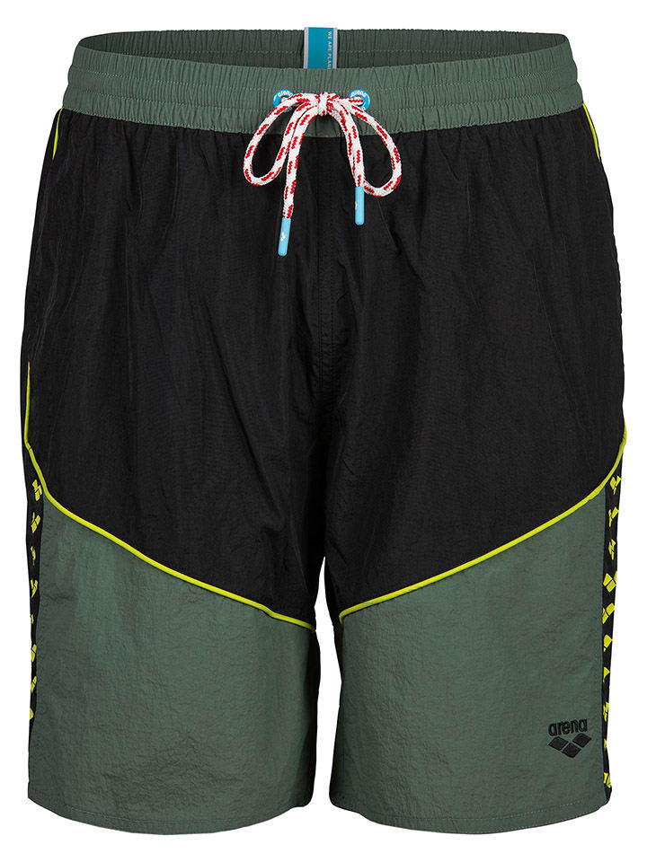Arena Badeshorts in Khaki/ Schwarz günstig kaufen