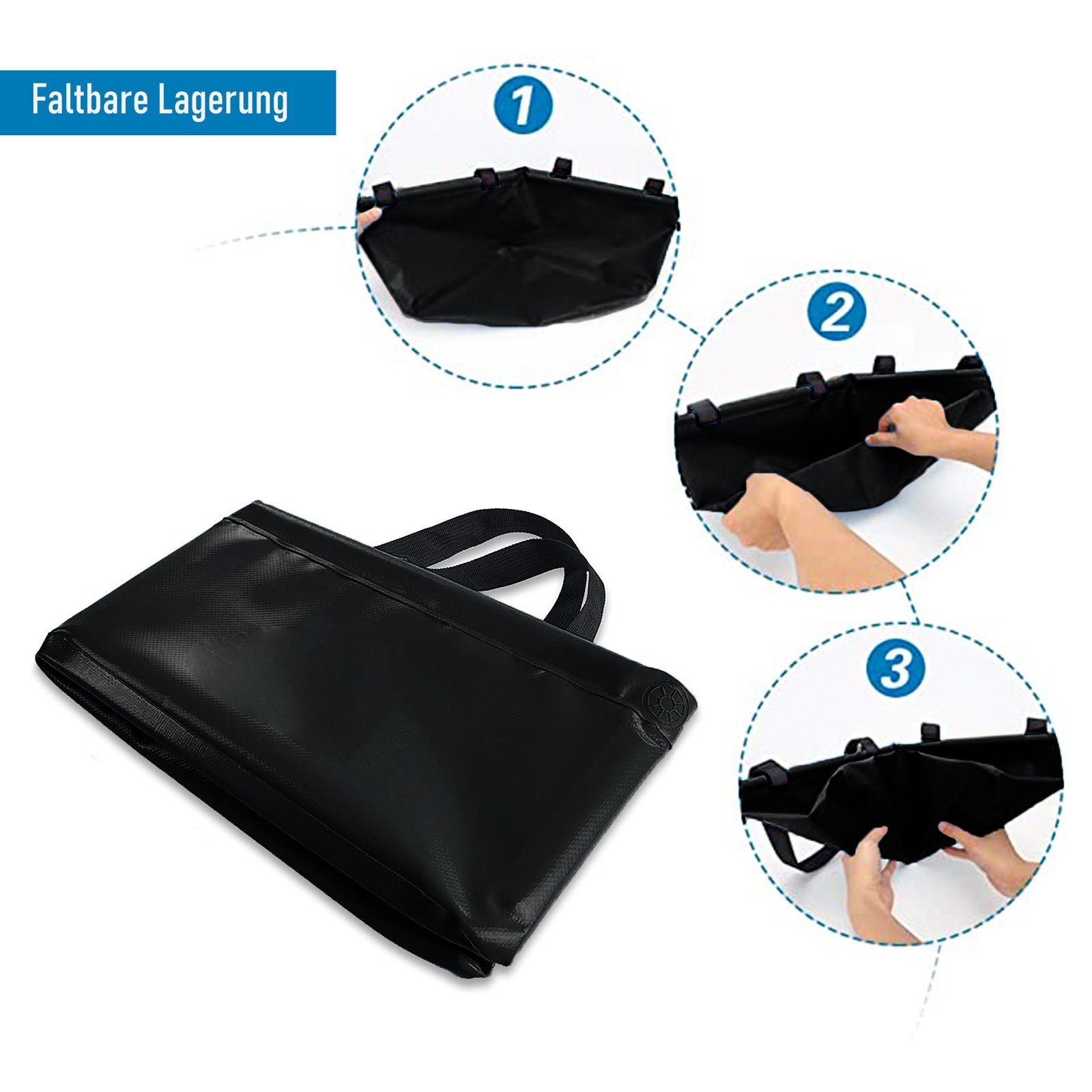 CALIYO Waschbecken Outdoor Faltschüssel 20L, faltbare Schüssel