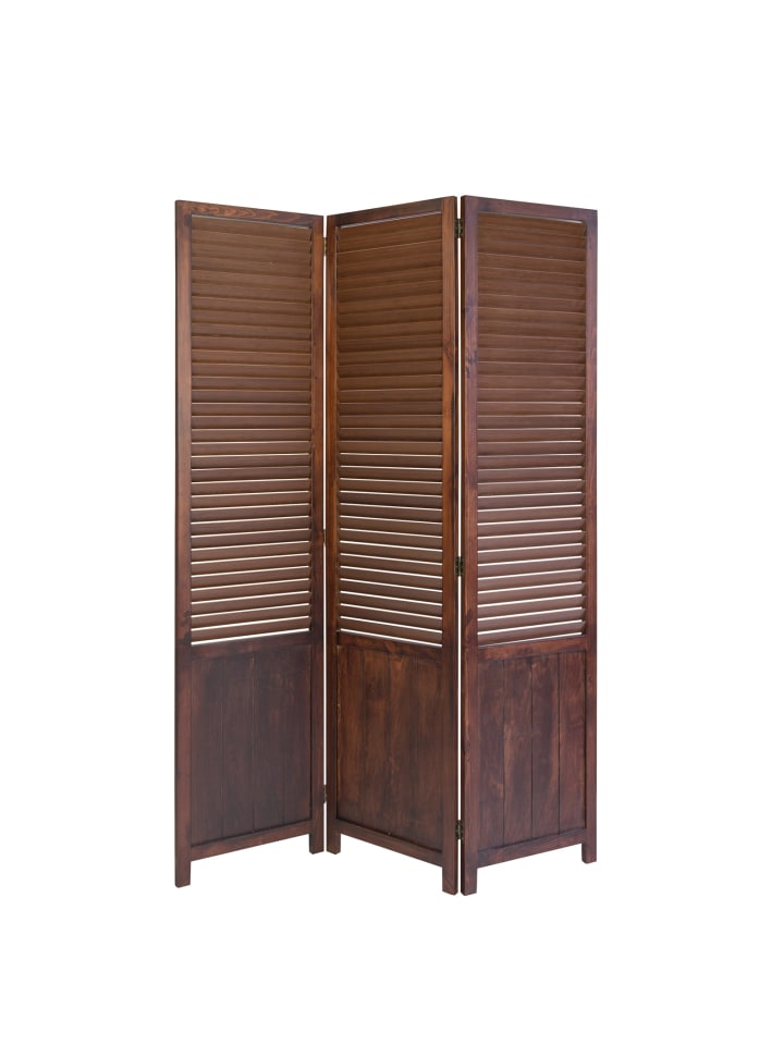Homestyle4u 3-tlg. Paravent in Braun 120x170 günstig kaufen onesize