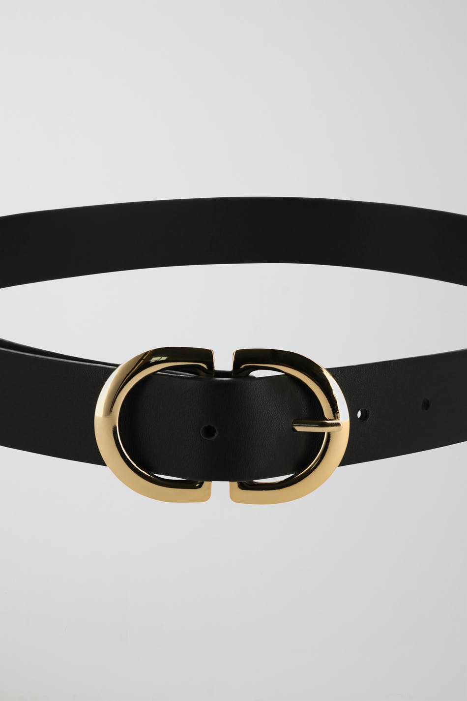 Gold buckle belt